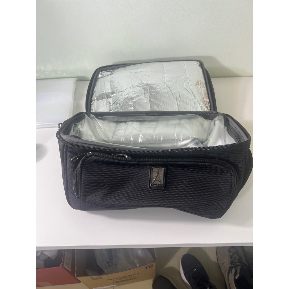 Travelpro Flight Crew Insulated Cooler Bag Black Ballistic Nylon Lunch Tote